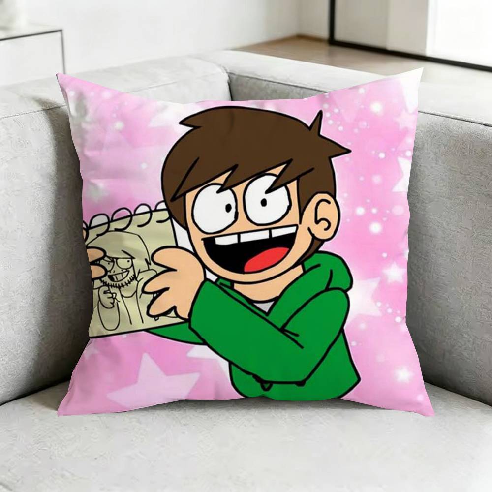 EddsworldD Cartoon Pillow Case Square DoubleSided Sofa Cushion Cover Bedroom Bedside Pillow Gift
