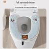 2025 All-Season Plush Toilet Seat Cushion: Universal, Thickened, Velcro Pad for Winter Comfort