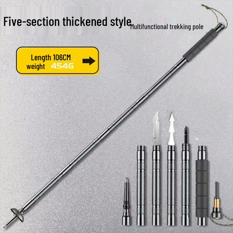 Miflame 5-Section Multi-functional Trekking Pole