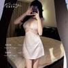 Sexy Pajamas with Chest Pads, Thin Ice Silk Lace Hollowed Out, Pure Desire Suspender Pajamas, Women's Autumn 1011 New Loungewear