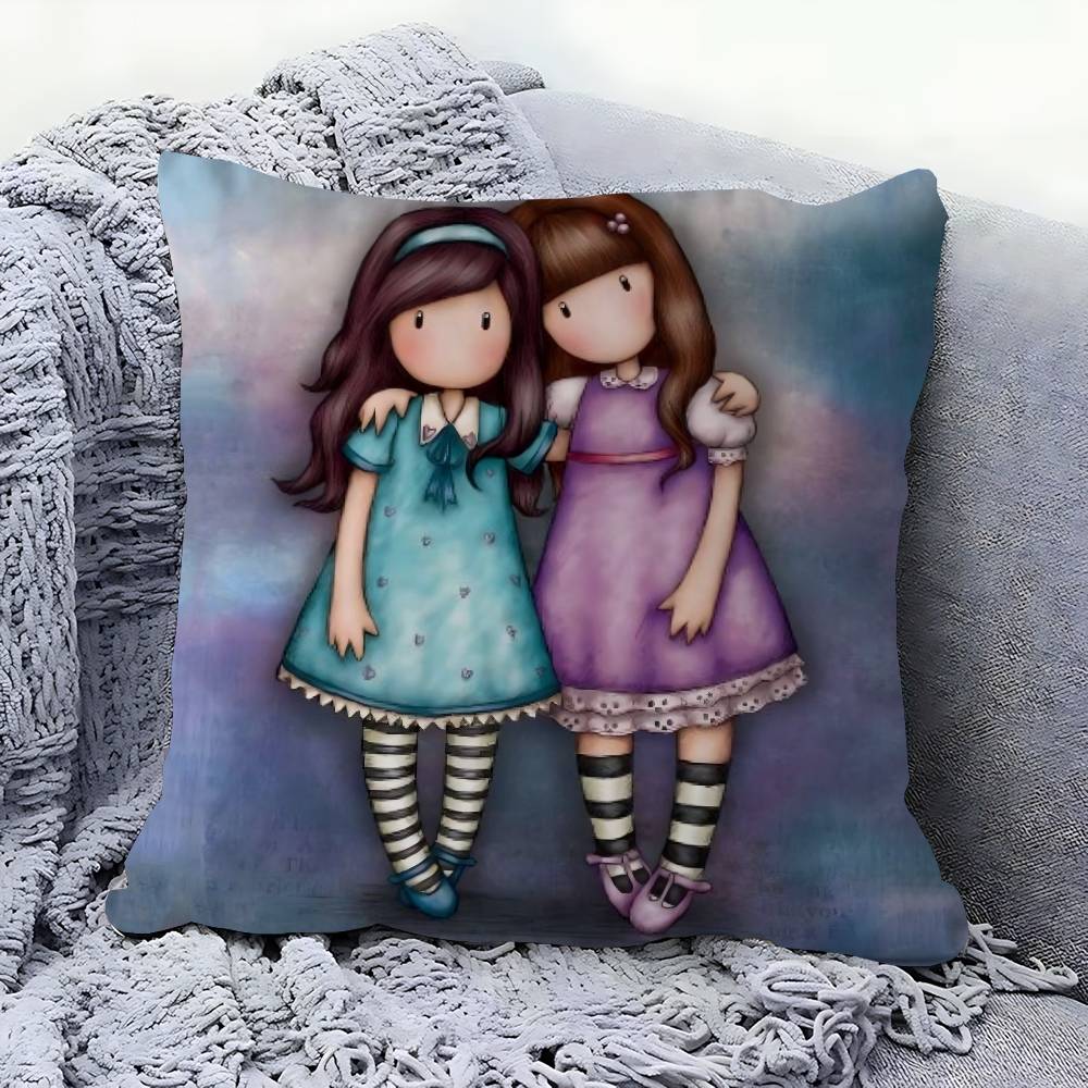 Cartoon CUTE Santoro Gorjuss Pillowcase Toon Gift Cushion Cover Bedroom Home Sofa Chair Seat Decor Pillow Case