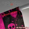 2D Flat Printing  JIT 2pcs   Curtains (Without Rod) Gothic Curtains Print Popular Curtains Polyester Easy Install Curtains