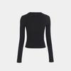 Korean Badblood BCAC Series Women's American Spicy Girl Long Sleeve Slim-Fit Solid Color T-Shirt