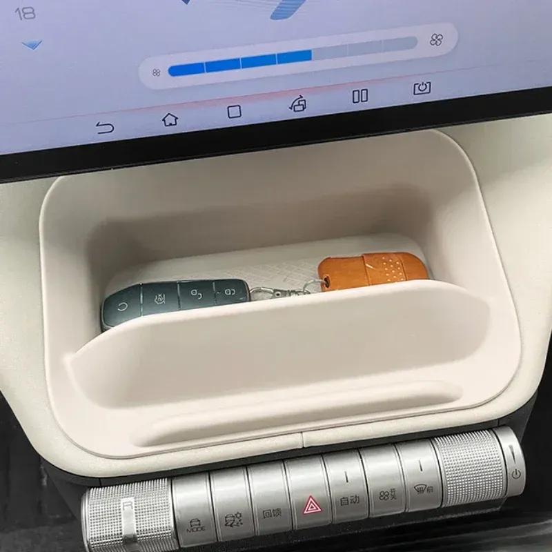 For BYD Dolphin Car Under The Screen Storage Box Waterproof Scratch-proof On the Armrest Box Special Car Interior Storage Box
