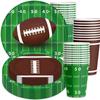 Super Bowl Birthday Theme Party Tableware American Football Paper Cup Plate Knife Fork Spoon