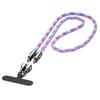 Phone Lanyard Charger Cable 240W Fast Charging Type C to Type C Wire Nylon Weaving with Zinc Alloy Lock Anti Theft