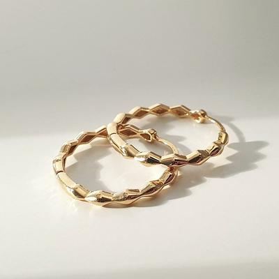 14K Post Claire One-Touch Ring Earrings W
