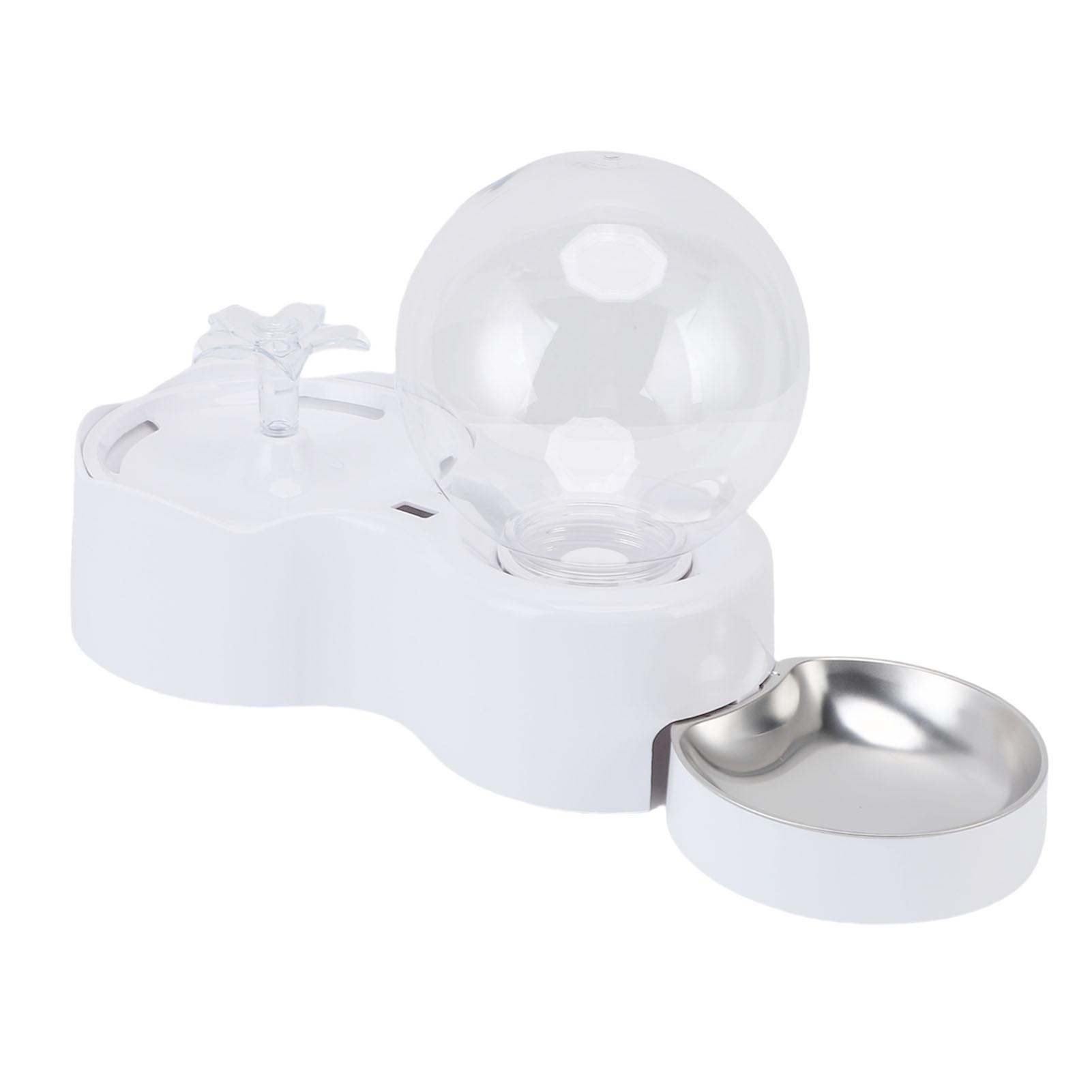 

Cat Water Fountain and Food Feeder Automatic Circulating Large Capacity Cat Dog Food Feeder and Waterer