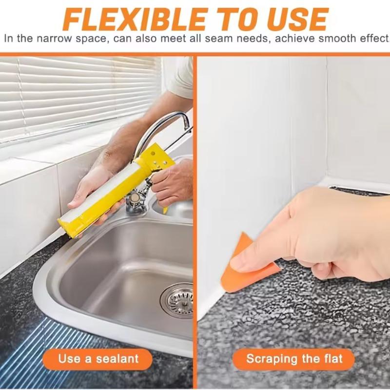 New 2/4Pcs Scraper Tools Grouting Smoothing Trowel Grout Remover Silicone Caulking Applicator for Tile Window Grout Edge Removal