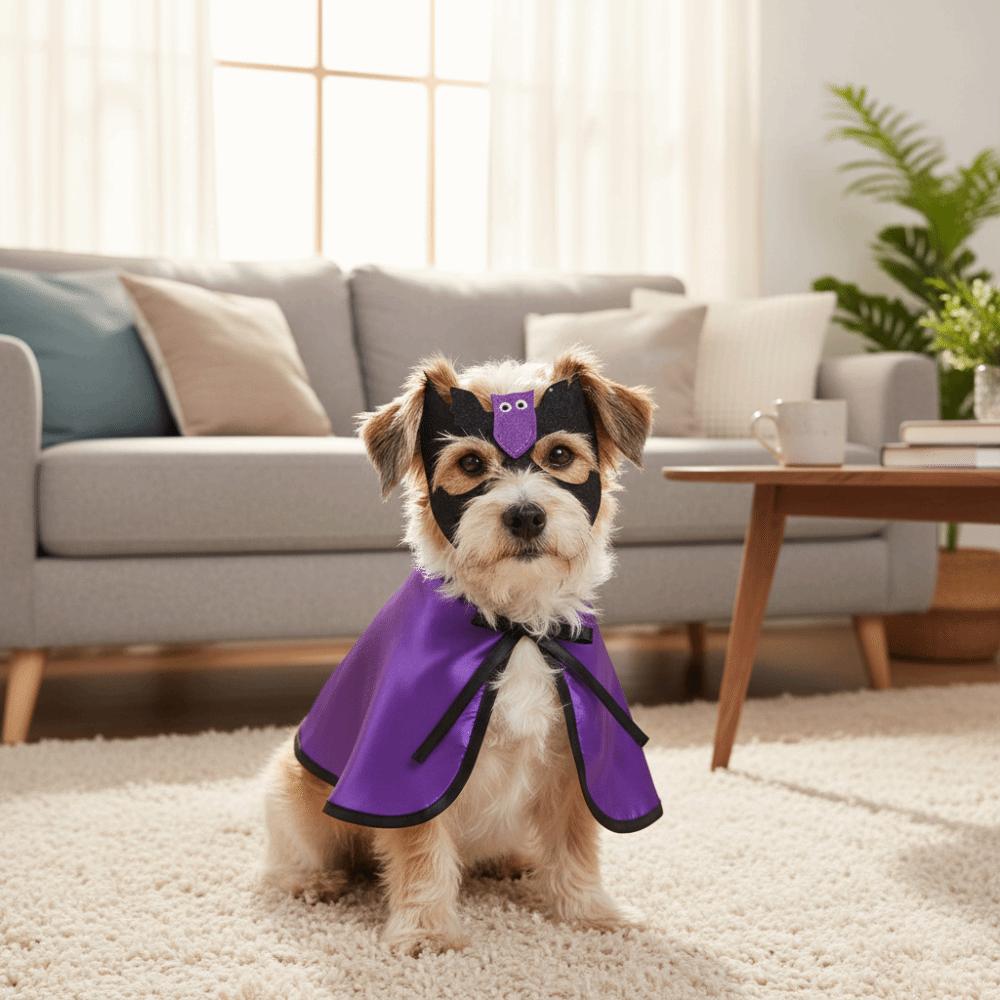 Decorative Dog Halloween Costume Cartoon Pet Wizard Cloak Halloween Party