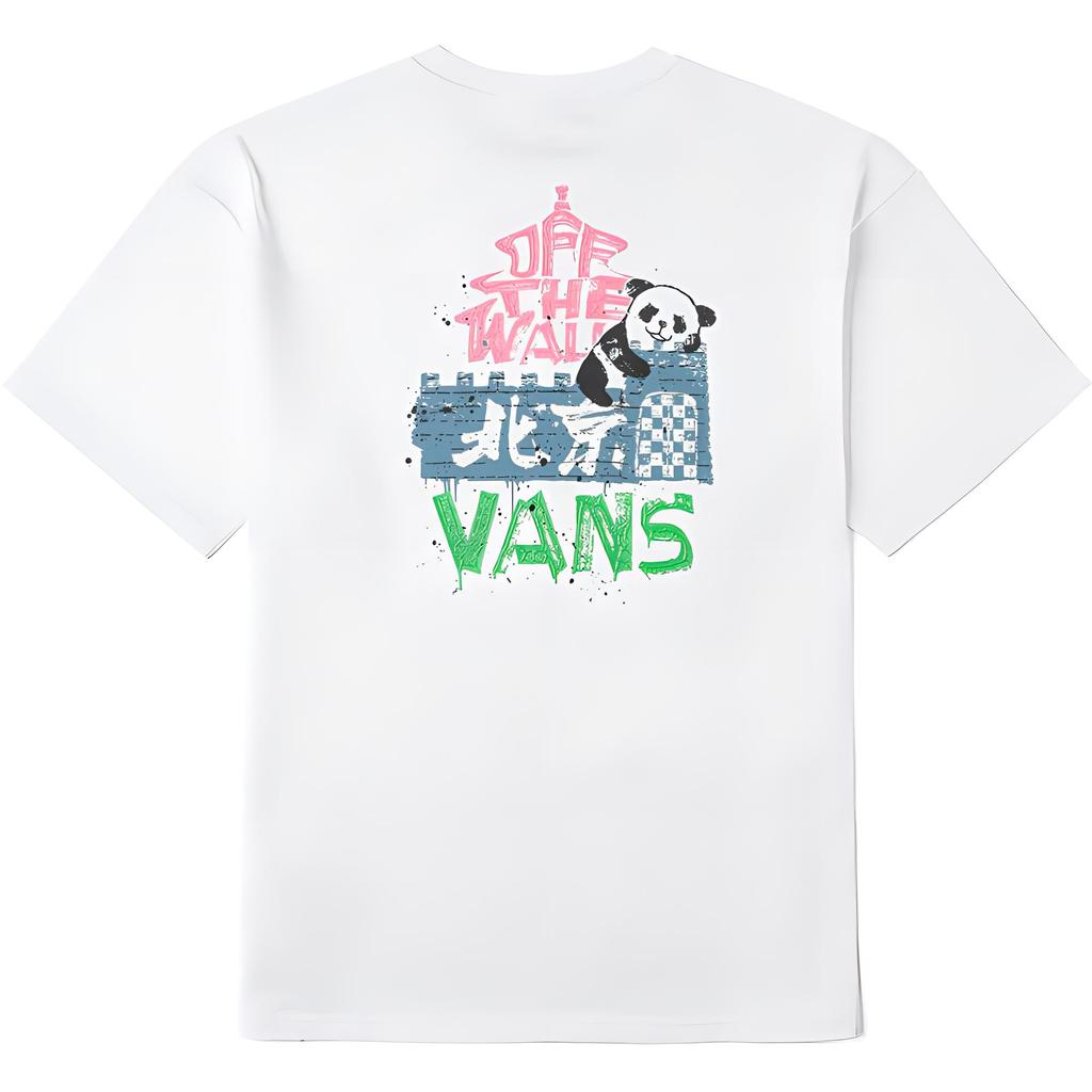Vans Casual Comfortable Round Neck Short Sleeve T-Shirt Unisex Tops White VN000RB2WHT
