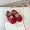 Barnas små skinnsko for jenter 2024 Vår&Høst Nye Koreanske Myk Såle Sløyfe Sklisikre Mote Prinsesse Enkelsko