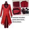 Hazbin Cosplay Hotel ALASTOR Dust Angel Uniformní Cosplay Kostým Muži Ženy Halloween Kostým Celá sada