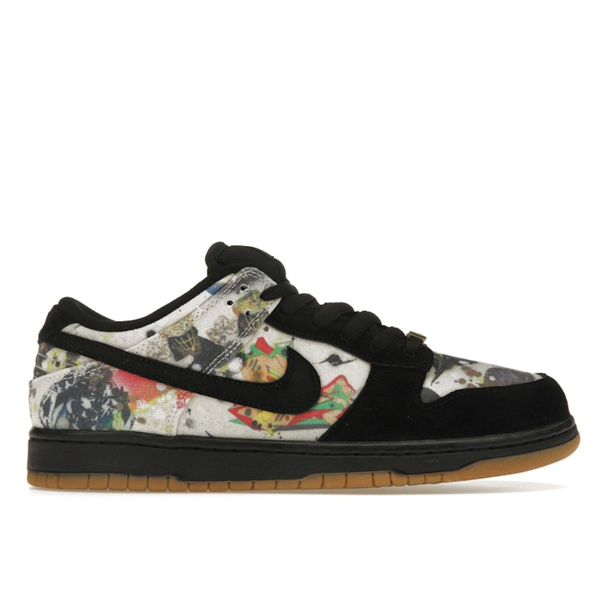 

Supreme x Nike Dunk Low SB Rammellzee Унисекс Кроссовки Черный Мультиколор FD8778-001 40