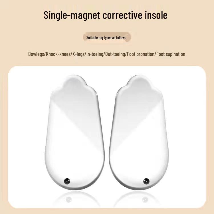 Orthopedic Heel Pads for Foot Inversion, Calf Eversion & XO Leg Correction with Volcanic Magnet Support