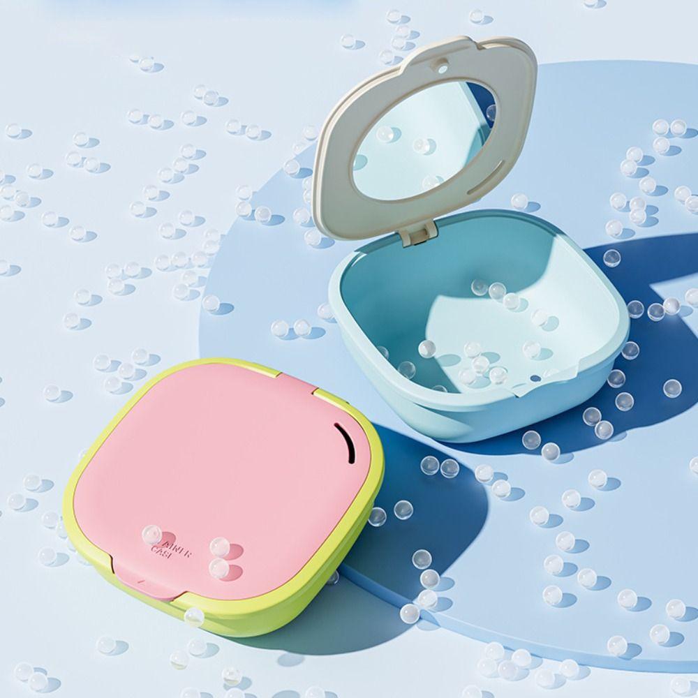 Travel With Mirror Braces Box Cleaning Box Soak Box Orthodontic Retainer Case Draining Mouthguard Case