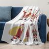 TU Christmas Blanket Flannel Throw Soft Cozy Warm Holiday Decor Festive Gift Home Decor Winter Bedspread Gift Idea
