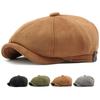 HT4580 Baskenmützen Herren Damen Heißer Verkauf Wildleder-Baskenmütze Einfache Achteckige Flache Kappe Männlich Weiblich Herbst Winter Mütze Künstler Maler Baskenmütze