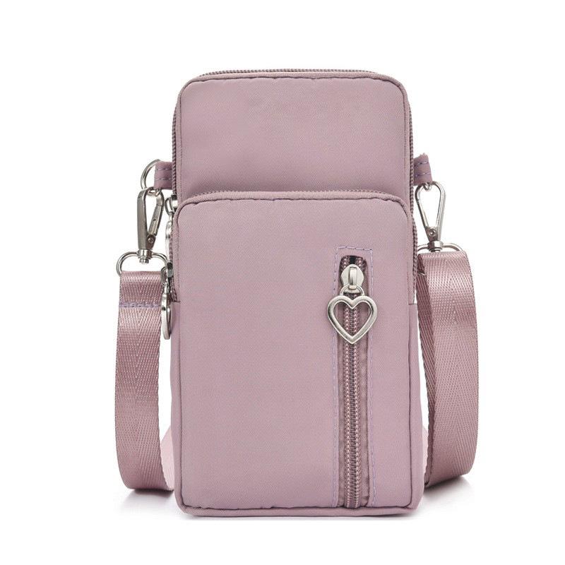 Borsa a Tracolla per Cellulare da Donna Stile Coreano 2025 - Portamonete Mini Verticale e Tasca