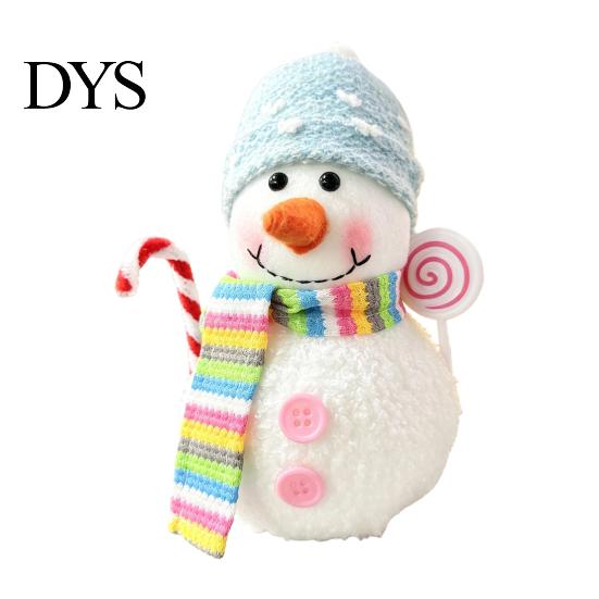 Warm White LED Hanging Decor Lighted Snowman Christmas Ornament with Knitted Hat, Light Window Display Decoration Pendant for Tree, Cute Tabletop