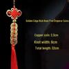 Pure Copper Five Emperors Coins & Peach Wood Gourd Feng Shui Pendant