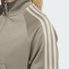 Adidas Originals Tricot Warm-Up Jacket Logo Print Striped Jacket Women Jacket Brown IJ5229