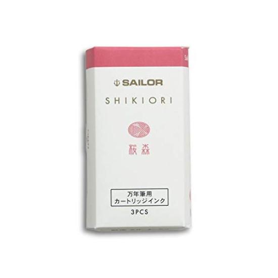 Sailor fountain pen Inkoustová náplň do plnicího pera Shikiori Sakuramori (3 kusy)
