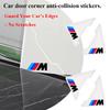 QSC24 4Pcs Car Door Corner Cover Bumper Crash Protection Stickers For BMW M5 M4 M3 F20 F40 F22 F30 E90 F32 F10 F06 F07 F46 E60 Z4 G20