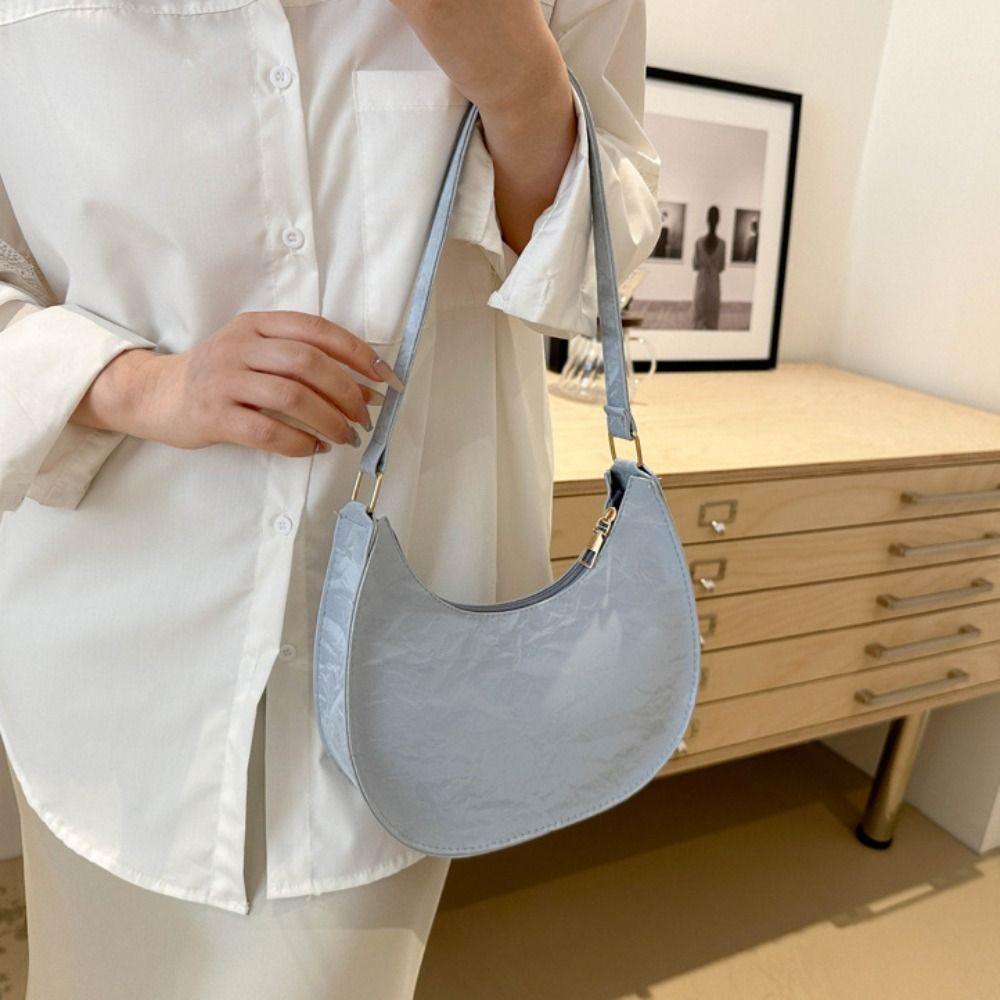 Koreanischen Stil PU Leder Schulter Tasche Hobo Frauen Handtasche Mode Kleine Unterarm Tasche Outdoor