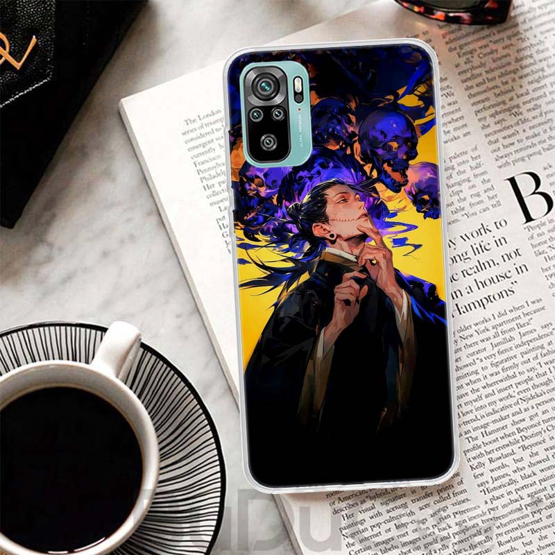 Kaisen J-Jujutsu Geto Suguru Cover For Xiaomi Redmi Note 14 13 12S 12 11 Pro Plus Phone Case 11S 10S 10 11E 11T + 9S 9 Print Coq