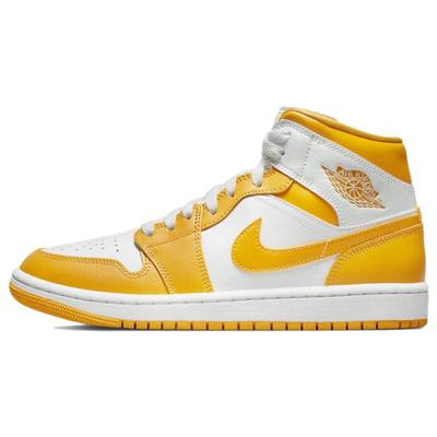 1 Mid White University Gold Damen Jordan BQ6472-117