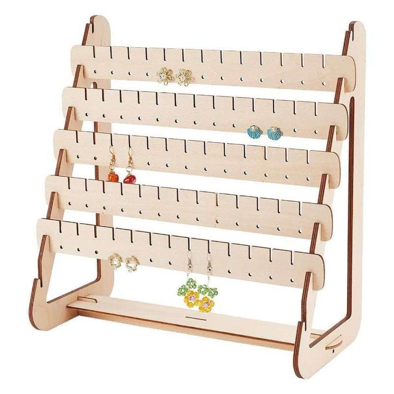 Earring Display Storage Rack Large Jewelry Organizer Stand Holds Various Jewelry for Travel Home Shop Display