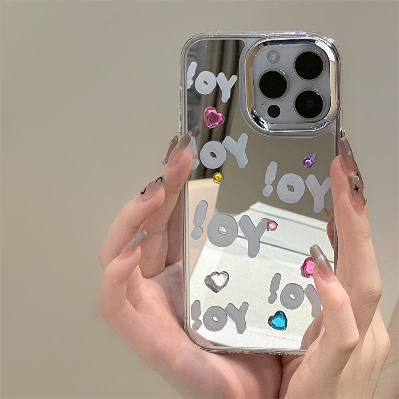 Zhitai Apple iPhone 15 Pro Max Case with Mirror and Diamond Decor for 12th/14th Generation
