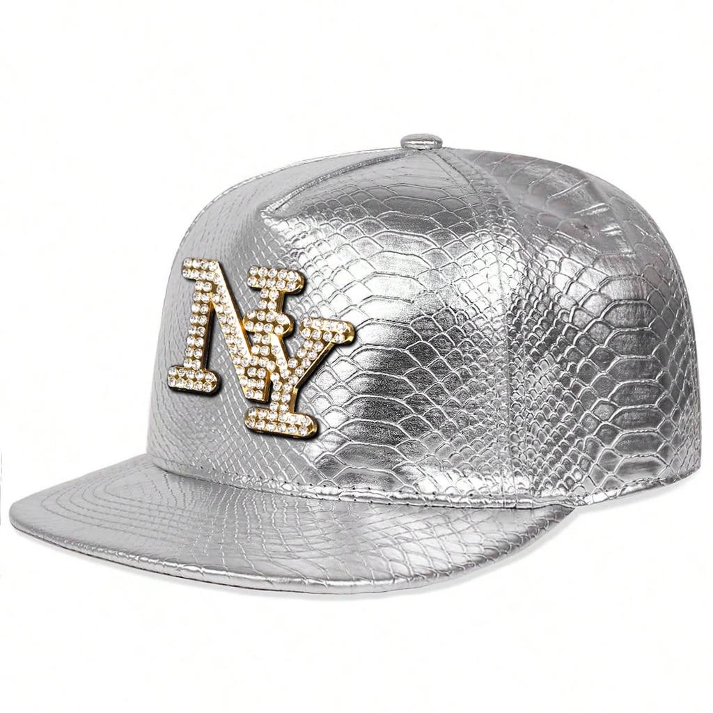 Unisex Diamond Letter Label Hip-hop Hats Spring Autumn Outdoor Adjustable Casual Baseball Caps Sunscreen Hat