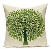 Decorative Throw Pillows Case Color Plant Flower Trees Polyester Sofa Cushion Cover For Living Room Capa De Almofadas