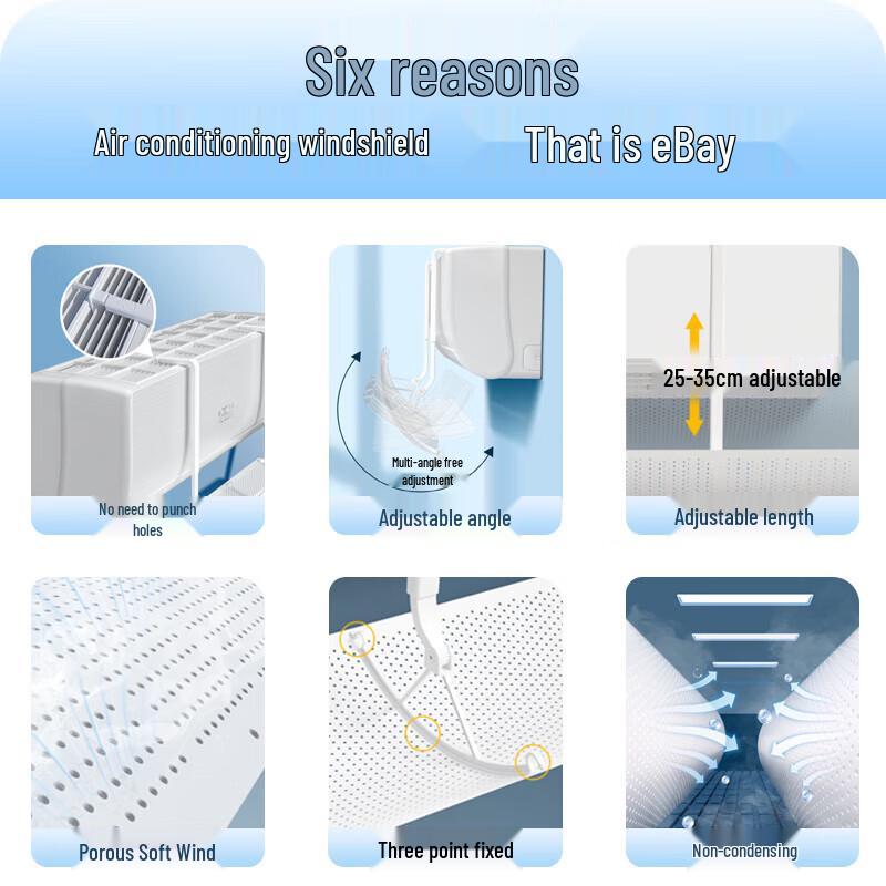 Adjustable Air Conditioner Wind Deflector