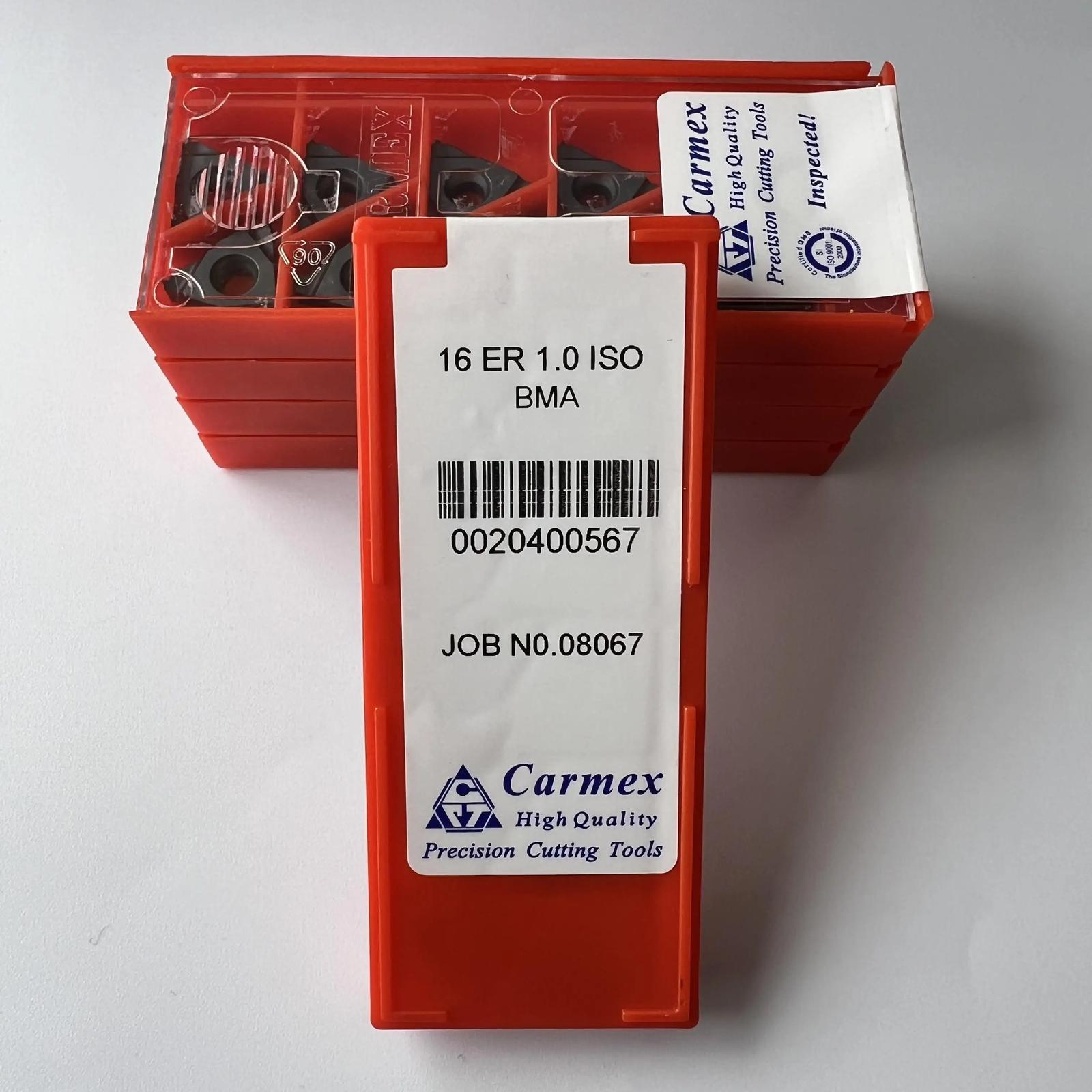 

Original / 16ER1.0ISO BMA / Industrial indexable Carbide Inserts 10 Pcs