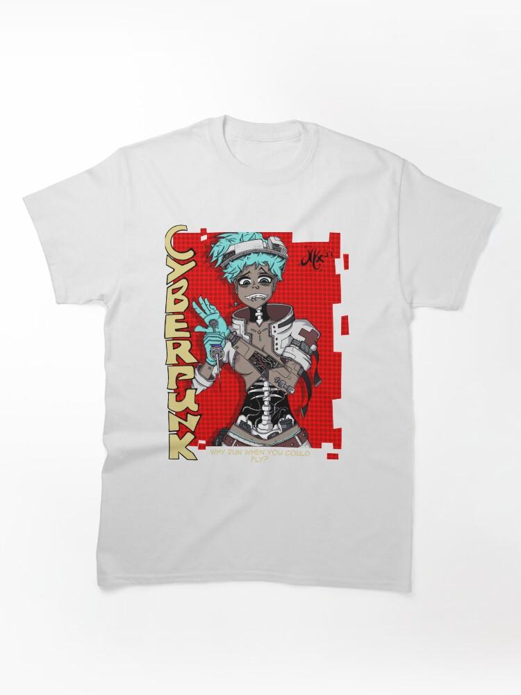 Cyberpunk Edgerunners 2 Crazy Cyberpunk girl Classic Unisex T-Shirt
