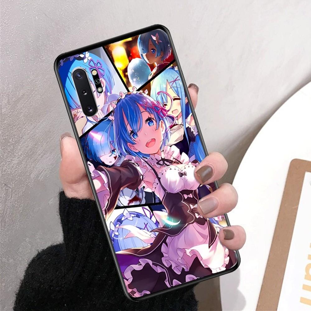 ReZERO Ram Rem Phone Case For Samsung Note 8 9 10 20 pro plus lite M 10 11 20 30 21 31 51 A 21 22 42 02 03
