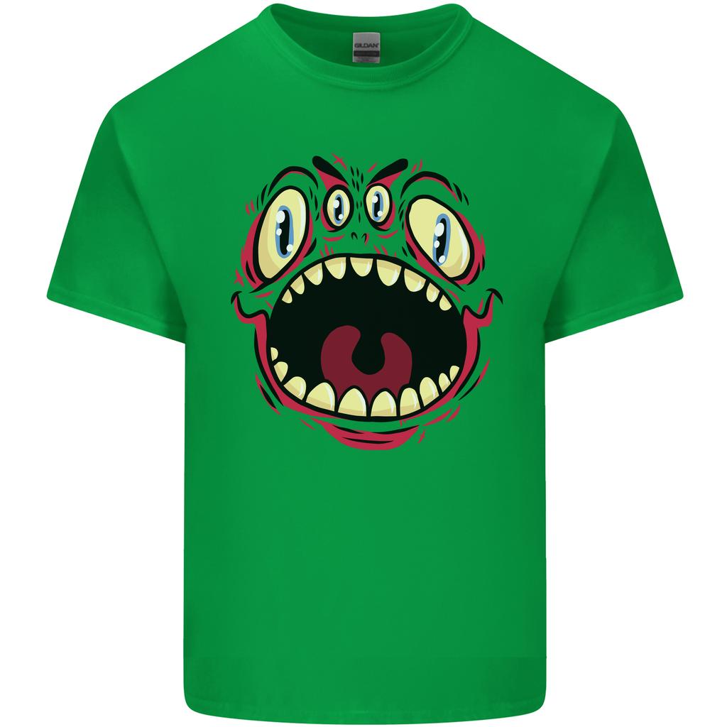 Four Eyed Scary Monster Halloween Unisexs Light Cotton TShirt
