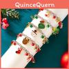 Weihnachts-Urlaubs-Charms Armband mit Weihnachtsmann, Schneeflocke, Rentier zum Verschenken