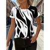Women's T-shirt with Striped Pattern