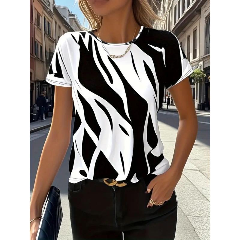 Women s T-shirt with striped pattern S
