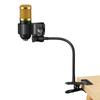 Flexible 360 Degree Rotatable Gooseneck Arm Stand Heavy Duty Clamp Microphone Holder for Podcast Video Streaming