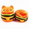 Koci Hamburger Squishy Zabawka z Powolnym Odbiciem Miękki Materiał PU Do Redukcji Stresu i Jako Prezent