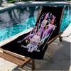KPop Demon Hunters Print Beach Towel, Versatile Lightweight Absorbent Beach Towel for Pool Surf Yoga Bathroom, Perfect Birthday Holiday Gift