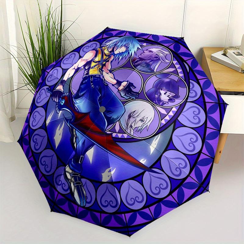 Stained Fantasy: A Magical Artwork Inspired by Iconic CharactersUmbrella, Portable 3-Fold Compact Umbrella for Men & Women Gift