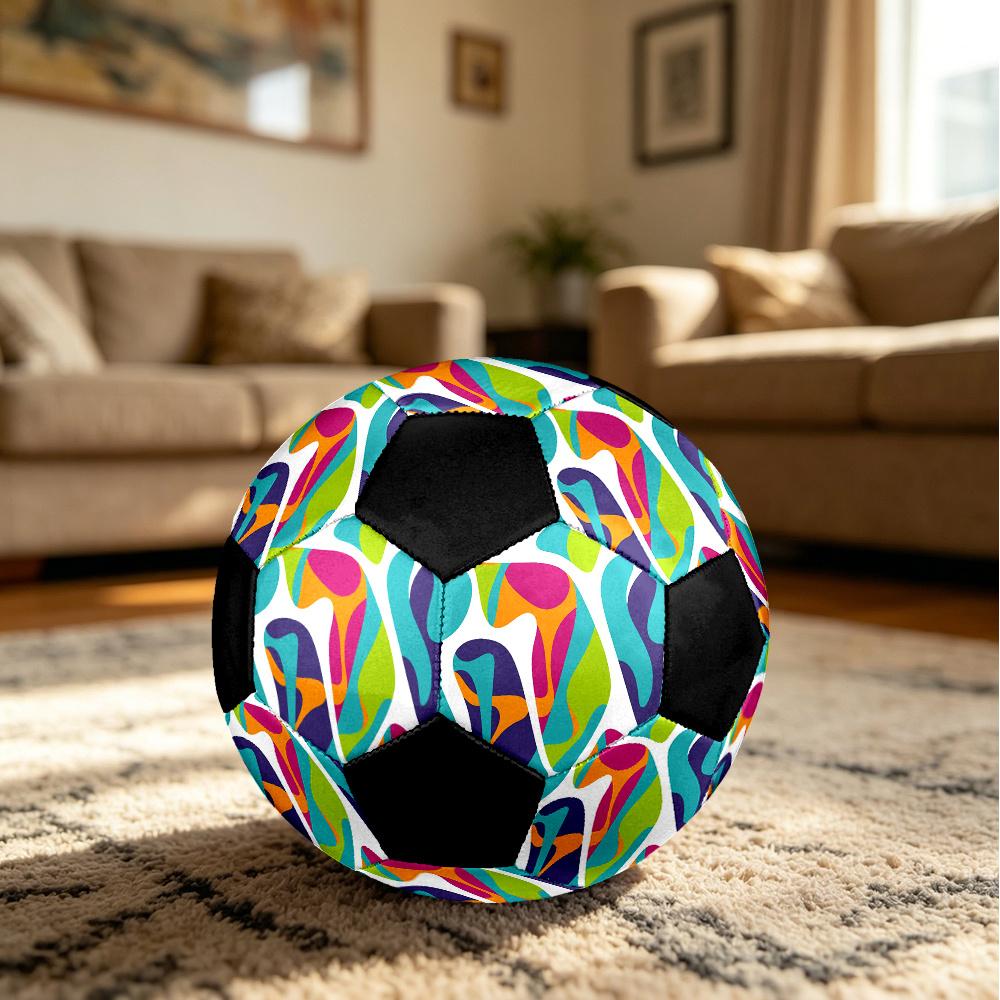 1 pezzo Calcio Sportivo all'Aperto Colorato Astratto, Taglia 5, Sensazione Confortevole e Durevole, Regalo yy26060428