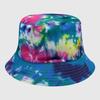 Neutral Summer Tie Dye Printed Fisherman Hat Outdoor Breathable Hat Sunshade