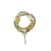 Green Forest Original Crystal Bracelet with Xiuyu Yellow Tower Crystal and White Crystal, Fresh and Natural Women's Double-Loop Wrist Accessory